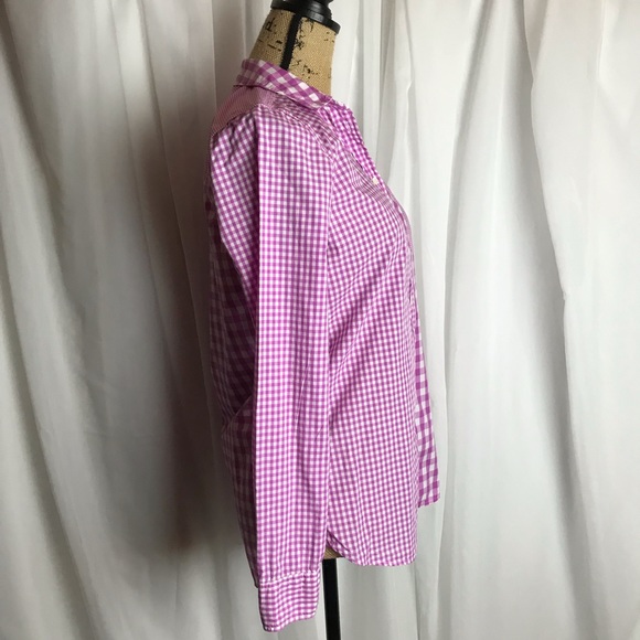 J Crew Boy Fit Gingham Cocktail Boyshirt - Picture 3 of 7